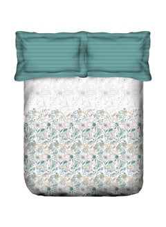 Trident Trident Bedsheet for Double Bed, 210 TC 100% Cotton bedsheet Set (1 King Bedsheet and 2 Standard Pillow Covers) Super Soft, House of Bloom Collection-Flora Impression  - Image 5
