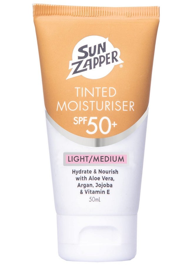 Sun Zapper - Bb Cream Tinted Moisturiser Light;Medium Spf 50+ Aloe Vera, Kakadu Plum, Jojoba, Vitamin E 50Ml 1.69Oz (Light;Medium) Moisturizer Made In Australia - Image 1