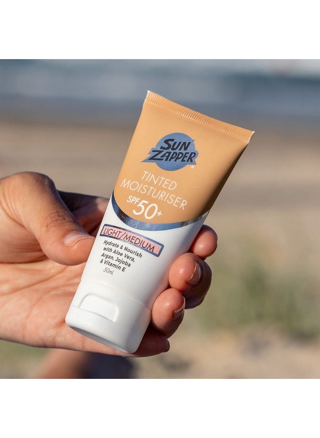Sun Zapper - Bb Cream Tinted Moisturiser Light;Medium Spf 50+ Aloe Vera, Kakadu Plum, Jojoba, Vitamin E 50Ml 1.69Oz (Light;Medium) Moisturizer Made In Australia - Image 1