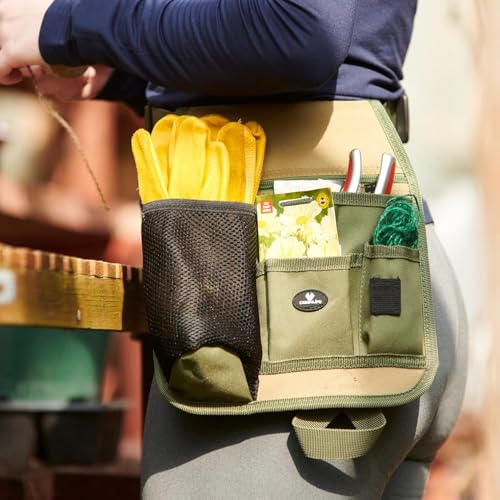 Case4Life Handy Organizer Garden Tool Pouch - Unisex Utility Belt Apron for Gardening Gifts, Plumbing, Florists, Woodwork, DIY - with Multiple Pockets for Hand Tools & Adjustable Waist Belt Case4Life - Image 3