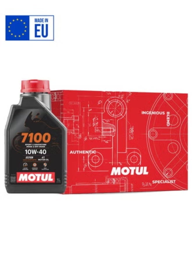 موتول زيت محرك 7100 ‏10W40‏ 4T ‏(12×1 لتر)‏