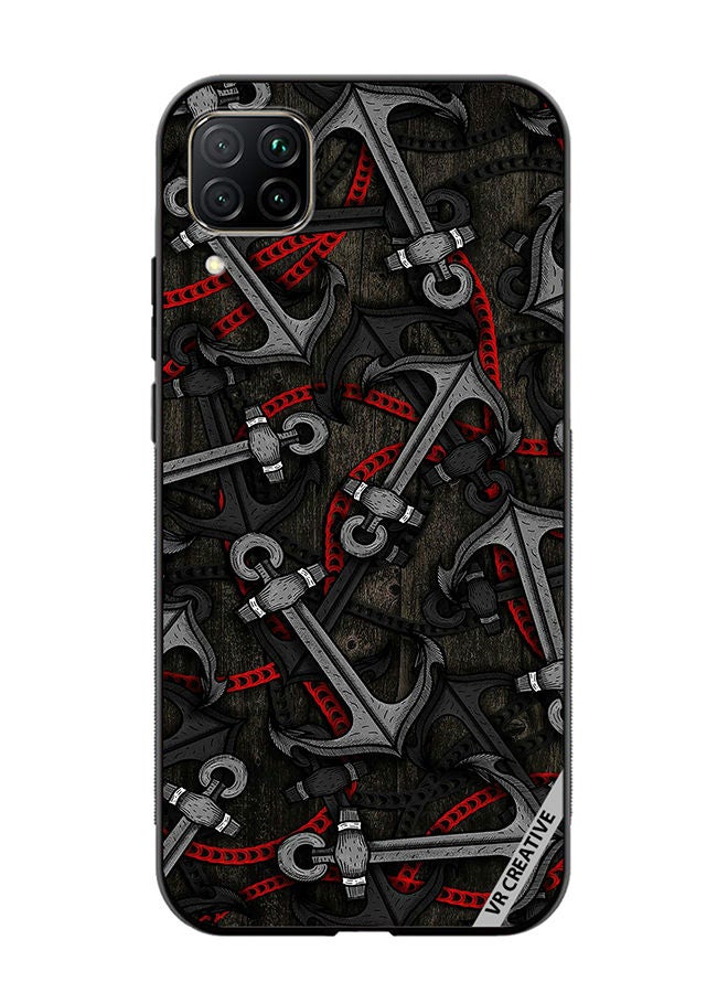 VR CREATIVE Protective Case Cover For Huawei Nova 7i/P40 Lite Anchor Leggings Design Multicolour - Image 1