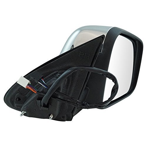 TRQ Passenger Side Mirror Assembly Electric Adjustment Heated Memory Chrome Compatible with 2011-2022 Dodge Durango with Turn Signal & Blind Spot Indicator CH1321420 - Image 5