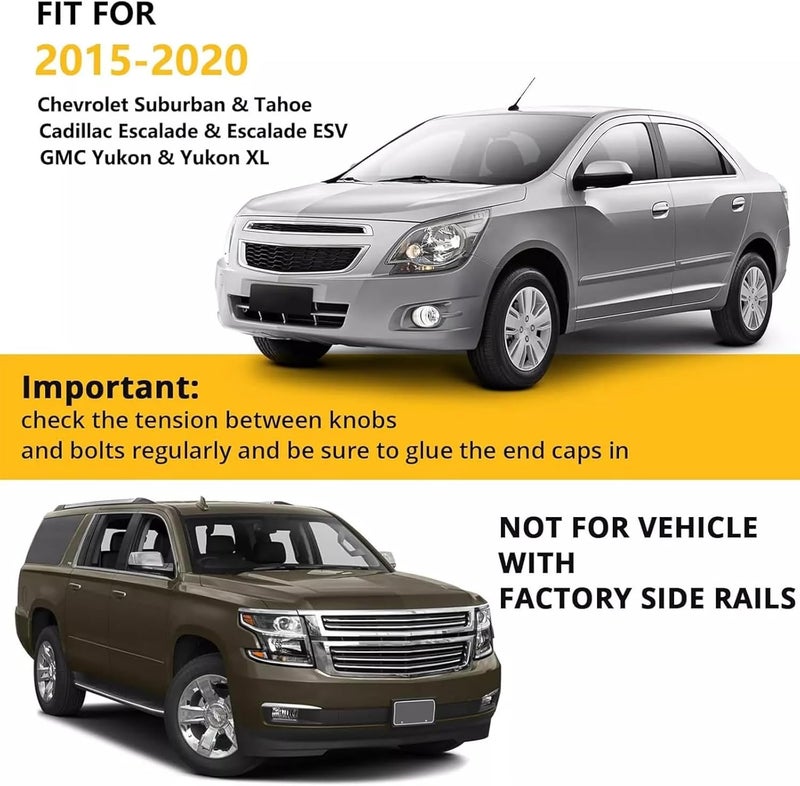 APSVE حامل سقف APSVE بوزن 220 رطل لسيارات كاديلاك إسكاليد ESV، شيفروليه سوبربان وتاهو، جي إم سي يوكون ويوكون XL (2015-2020) - Image 3