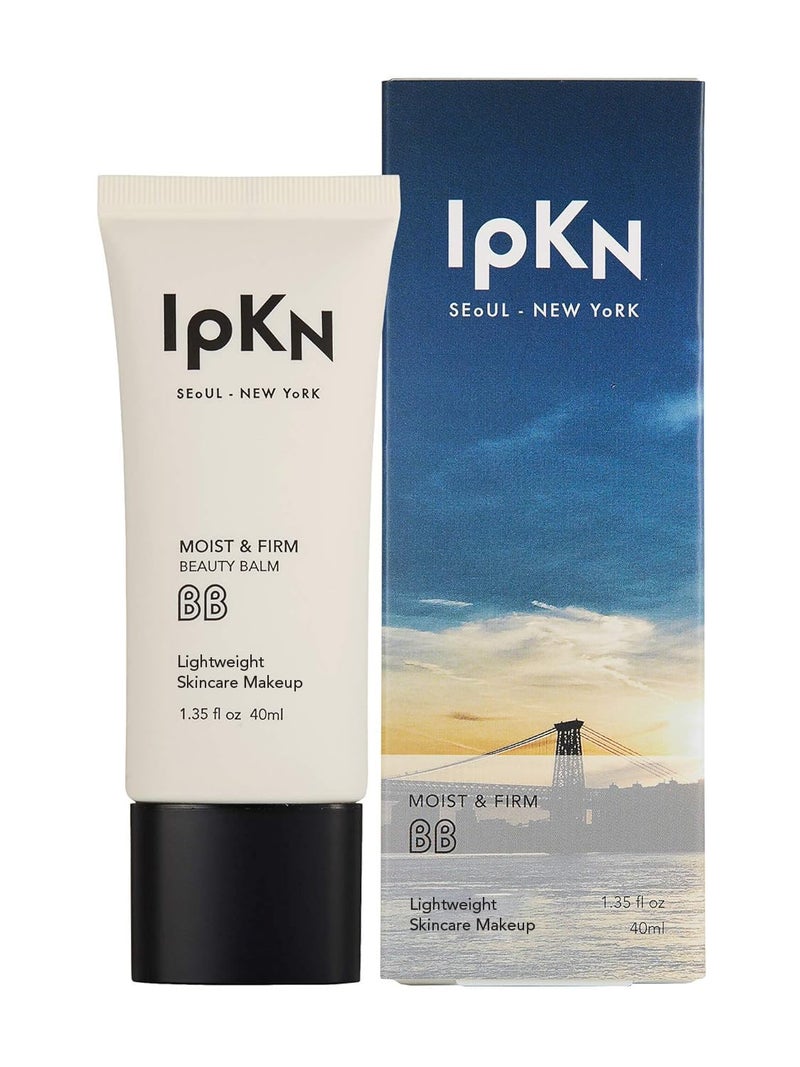 IPKN Moist & Firm BB Cream - Ultra-Hydrating Daily BB Cream with or without SPF40 - Lightweight, Non-Greasy Face Base with Antioxidants for Smooth, Radiant Skin - Image 1