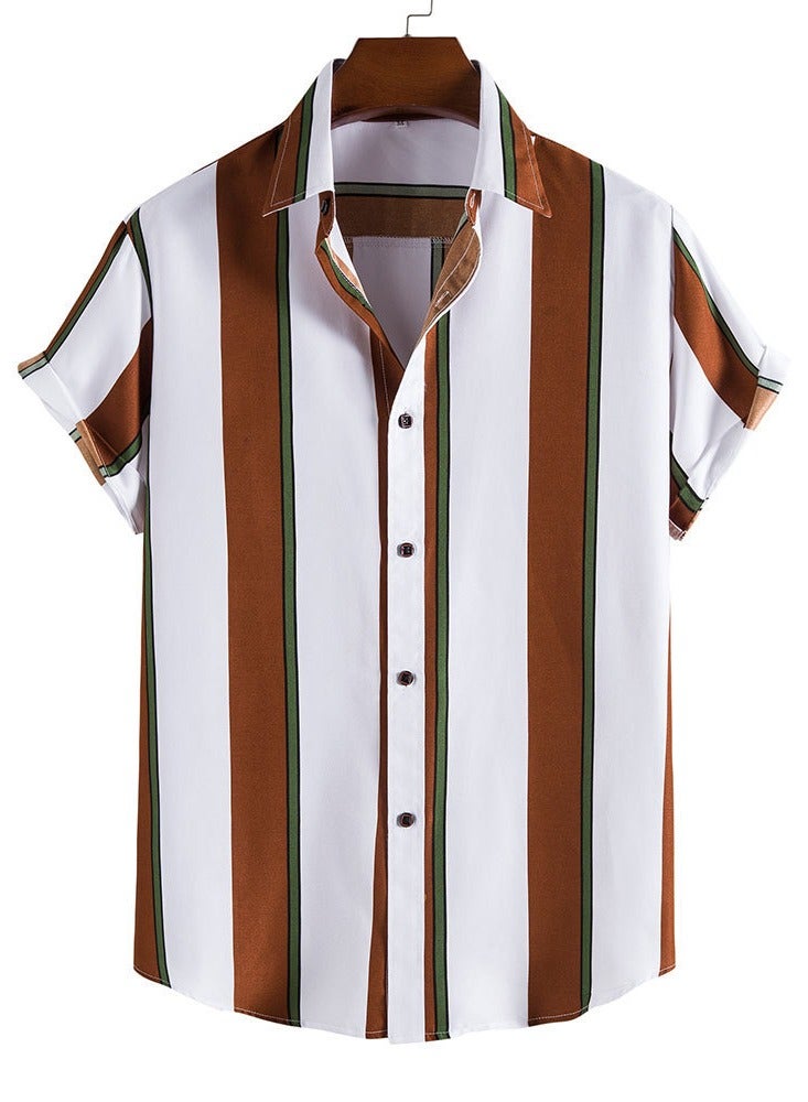 Shougu New Men's Fashionable Daily Casual Collar Shirt  - Image 1