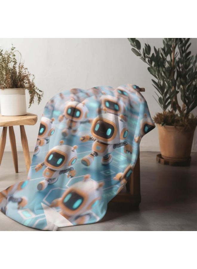 general Children's or student cartoon flannel thin blanket (warm and comfortable, suitable for sleep, games) 100cm*150cm - Image 1