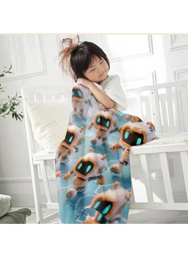 general Children's or student cartoon flannel thin blanket (warm and comfortable, suitable for sleep, games) 100cm*150cm - Image 3