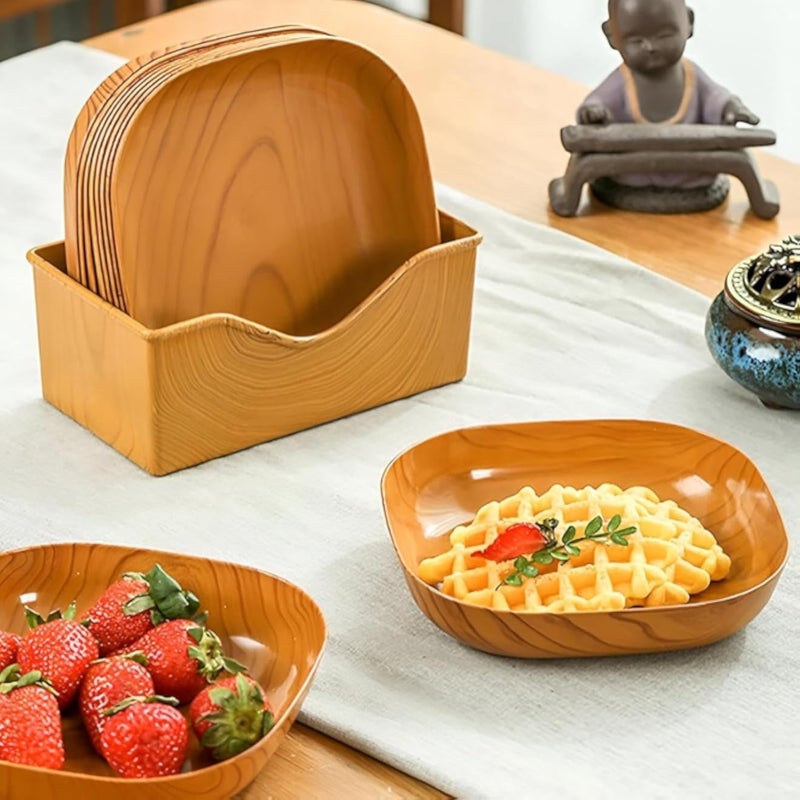 Ù…Ø¬Ù…ÙˆØ¹Ø© ØªØ³Ø§Ù„ÙŠ Ø¨ØªØµÙ…ÙŠÙ… Ù…Ù…ÙŠØ² ÙˆØ£Ù†ÙŠÙ‚ Ø·Ù‚Ù… 6 Ù‚Ø·Ø¹ Ù…Ø¹ Ø§Ù„Ø§Ø³ØªØ§Ù†Ø¯ Ø®Ø§Ù…Ø© Ø¨Ù„Ø§Ø³ØªÙŠÙƒ Ø´ÙƒÙ„ Ø®Ø´Ø¨ Ù…Ù…ÙŠØ² ØŒ ØªØ¬Ø±Ø¨Ø© ØªÙ‚Ø¯ÙŠÙ… Ø±Ø§Ù‚ÙŠ ÙˆÙ…Ø±ÙŠØ­Ø© (1 Ø¹Ø¨ÙˆØ© (6 Ù‚Ø·Ø¹))