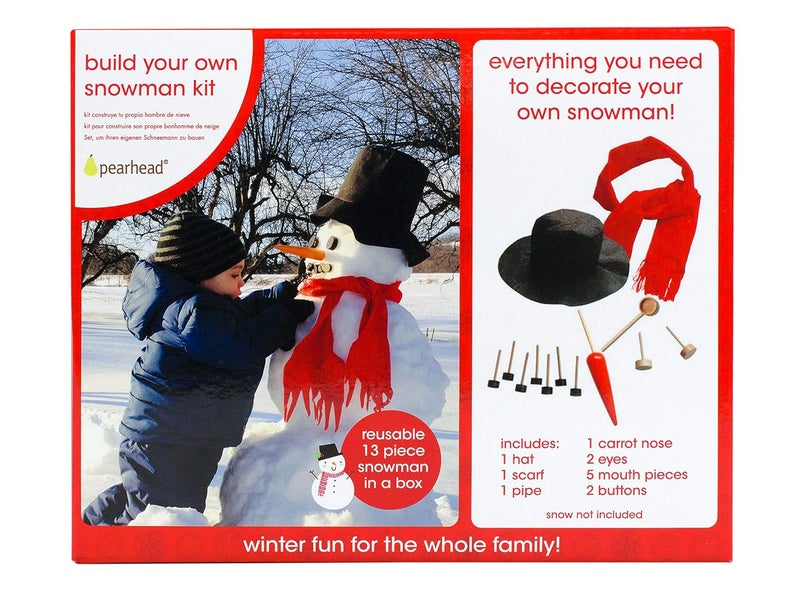 pearhead Build A Snowman Decorating Kit, A Great DIY Snow Day Craft For Kids, Holiday Decorations for Kids, Snowman Pieces Kit, Christmas Gifts For Kids - Image 5