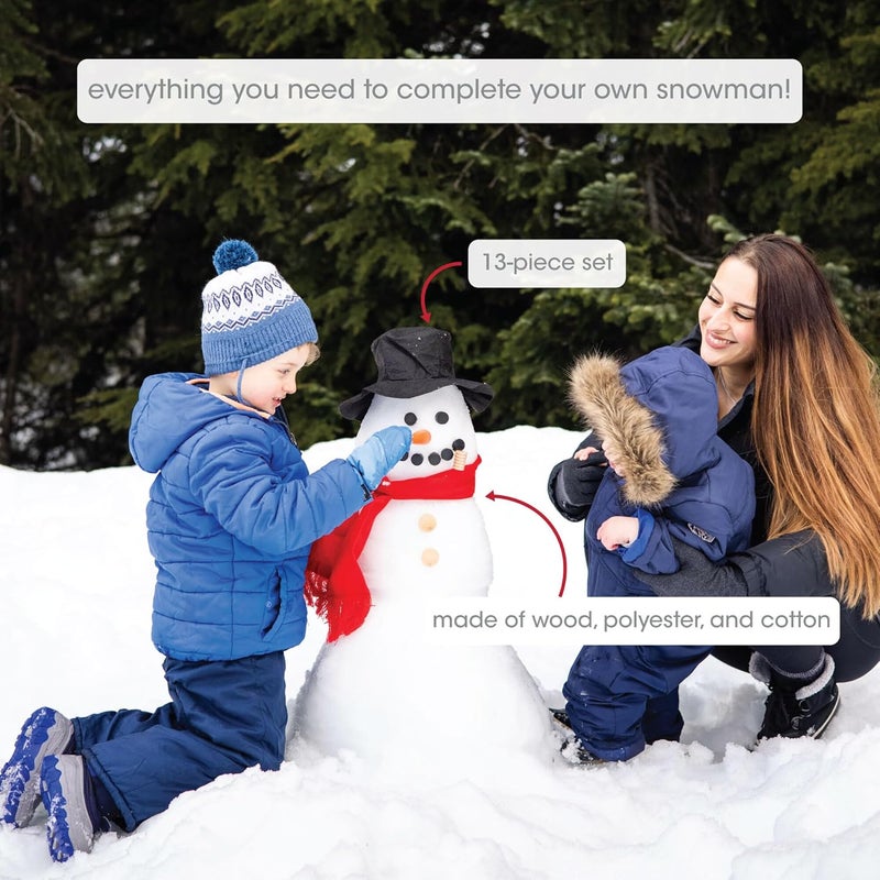 pearhead Build A Snowman Decorating Kit, A Great DIY Snow Day Craft For Kids, Holiday Decorations for Kids, Snowman Pieces Kit, Christmas Gifts For Kids - Image 4