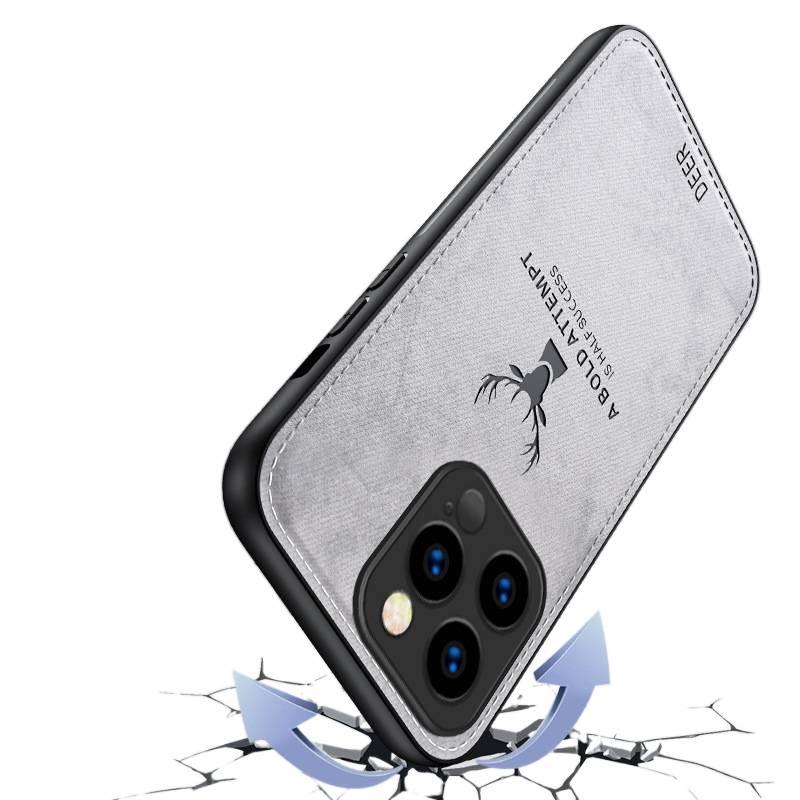 Drop Protection iPhone 16 Plus Leather Texture for iPhone 16 16 Plus 16 Pro 16 Pro Max with Elk Plaid Texture and Full Coverage in Coffee - Image 4