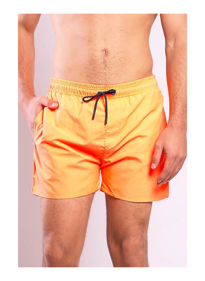 WHITE RABBIT Plain Basic Mid-Rise Swim Shorts  - Image 1