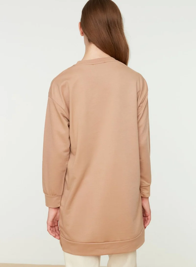trendyol Crew Neck Knitted Sweatshirt