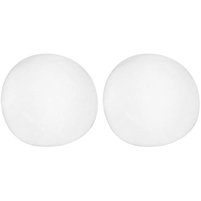 Keenso Christmas Snow Ball Exquisite Prop Light Indoor Game for Kids and Adults 50Pcs 7cm Fake Balls Indoor Game Props Decoration - Image 2