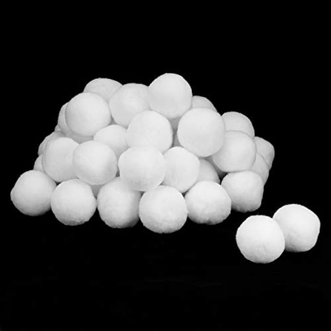 Keenso Christmas Snow Ball Exquisite Prop Light Indoor Game for Kids and Adults 50Pcs 7cm Fake Balls Indoor Game Props Decoration - Image 4