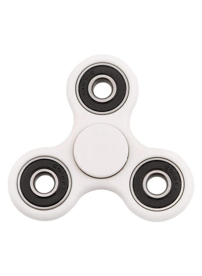 Premsons Premsons® Hand Spinner Desk Toy - High Speed Smooth Finger Spin Sensory Fidget Stress Relief Game Play for Kids & Adults - Birthday Party Gift - Combo - White + Metal Gold Dual - Image 3