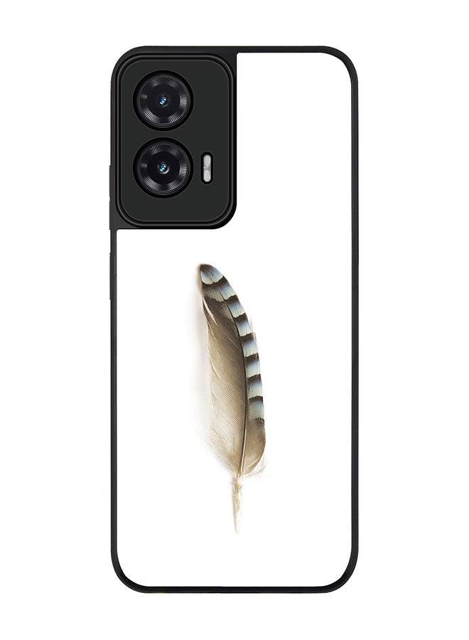 Stylizedd For Motorola Moto G35 Case,Slim fit Camera Protection, Shockproof Thin Phone cover  - Lonely Feather