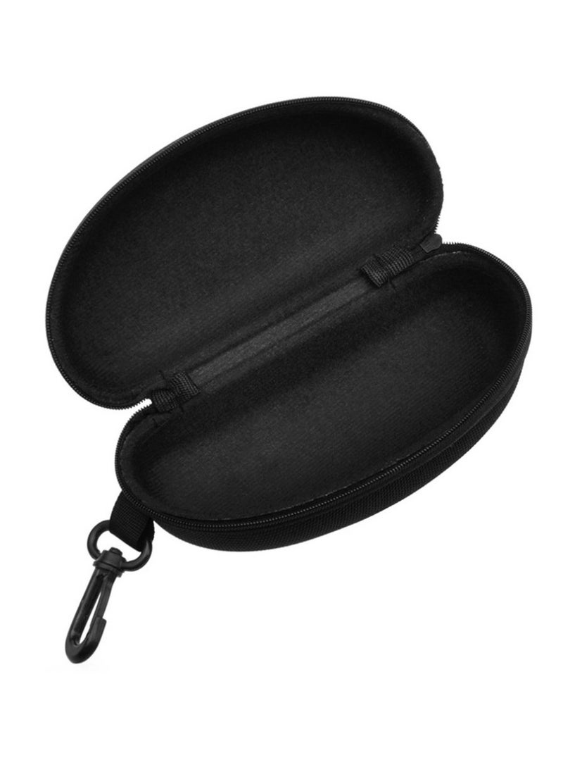 Generic Portable Sunglasses Eyeglasses Case Zipper Hard Shell Box With Clip  - Image 3