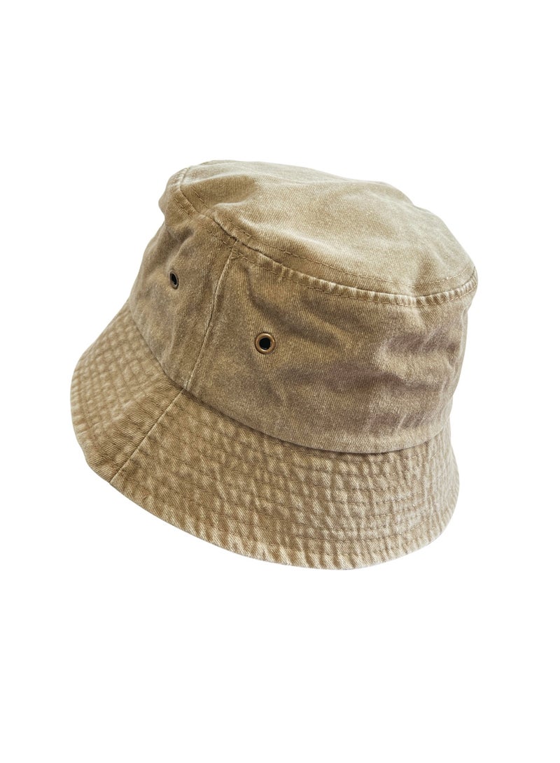 Generic Washed fisherman's hat Denim sun hat Outdoor sunscreen spray basin hat Fashion travel hat  - Image 4