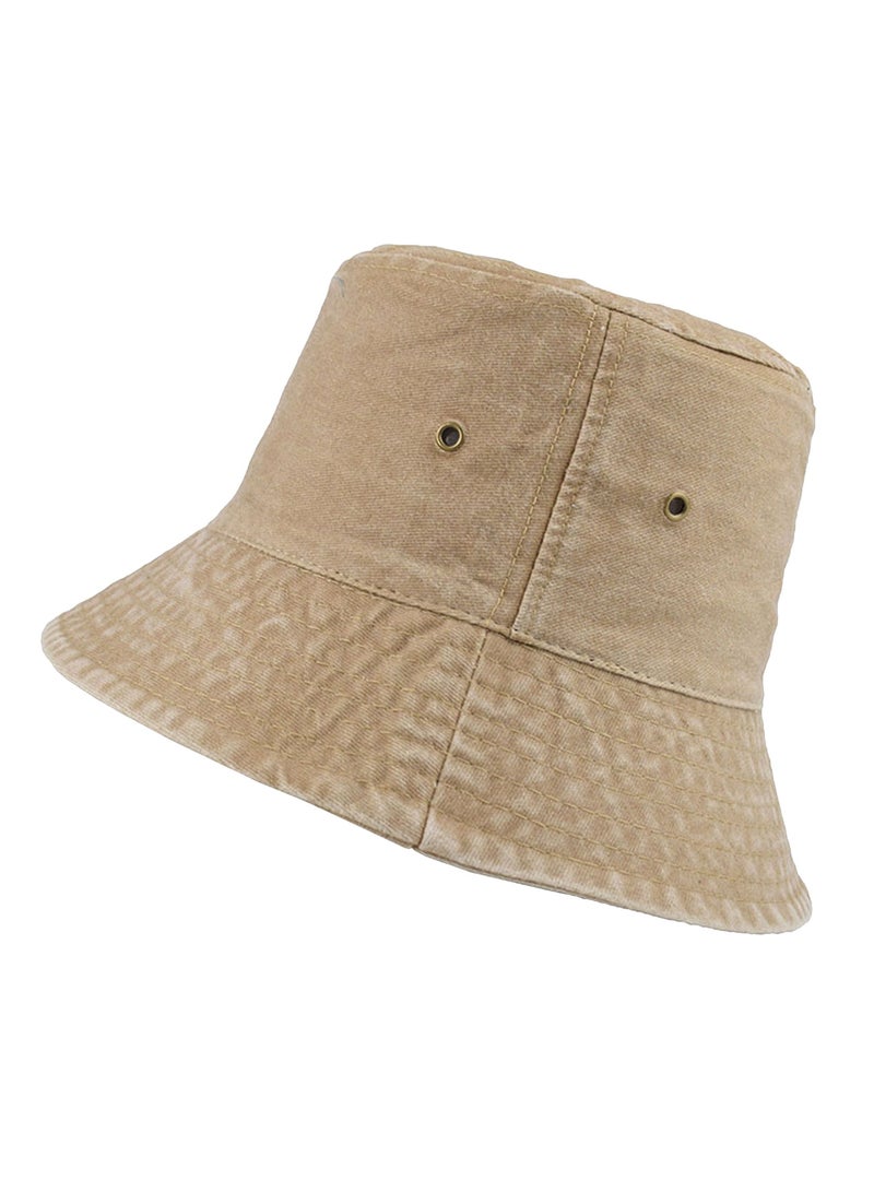 Generic Washed fisherman's hat Denim sun hat Outdoor sunscreen spray basin hat Fashion travel hat  - Image 1