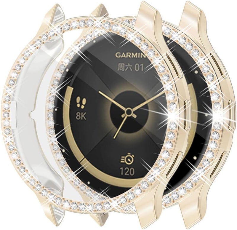 واقي شاشة لامع لجهاز Garmin Venu 3S، أغطية واقية من مادة TPU الناعمة من الألماس، أغطية واقية من الصدمات لملحقات مقاس 45 مم - Image 2