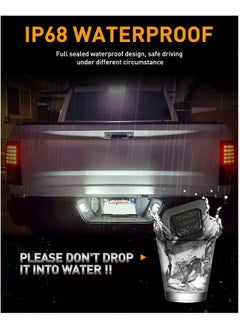 KASTWAVE Full LED License Plate Light Tag Light, for 2003-2018 Dodge RAM 1500 2500 3500 Pickup Truck, 6000K White, Tag Lamp Assembly Replacement  - Image 4