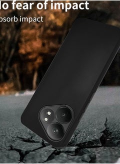 دبليو تيك غطاء حماية من السيليكون السائل الفاخر Realme GT Neo6 SE 5G 2024 باللون الأسود  - Image 2