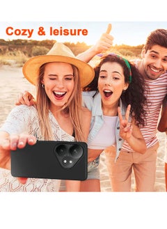 دبليو تيك غطاء حماية من السيليكون السائل الفاخر Realme GT Neo6 SE 5G 2024 باللون الأسود  - Image 3