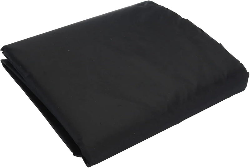 Fire Table Cover 2pcs Waterproof Patio Fire Pit Cover Black UV Protector Grill BBQ Shelter Outdoor Garden Yard Round Canopy Furniture Covers For Outdoor Patio(84x50cm) - Image 1