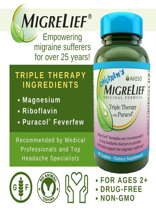 MigreLief ميغريليف® للأطفال - علاج ثلاثي مع بورا كول™ - دعم غذائي للأطفال الذين يعانون من الصداع النصفي - 60 قرص/إمداد لمدة شهر - Image 2