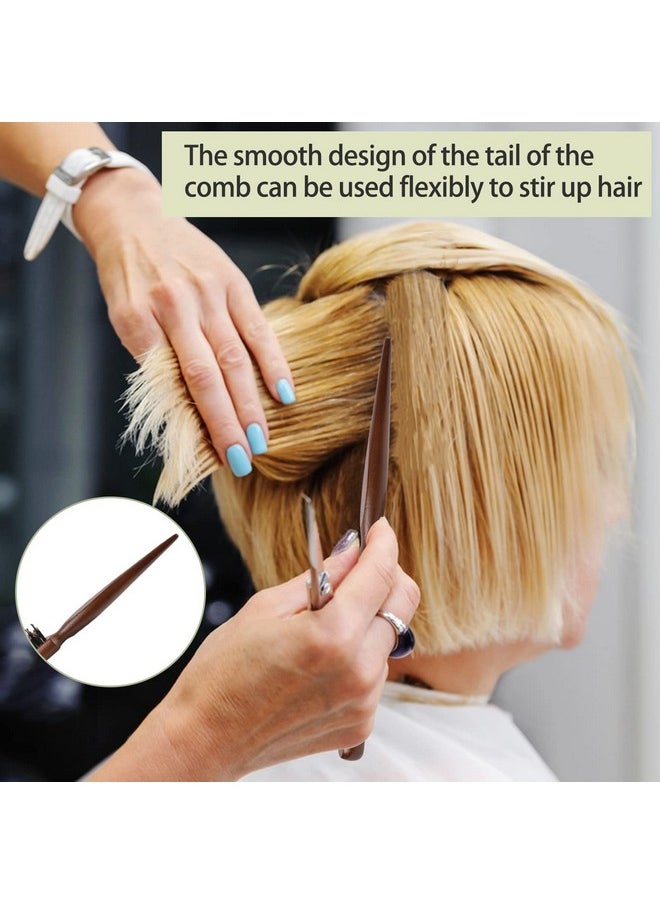Boar & Nylon Bristle Teasing Brush Teasing Comb With Rat Tail Handle Pick Smoothing Brush For Hair Sectioning For Edge Control Backcombing Smoothing And Styling Thin & Fine Hair To Create Volume