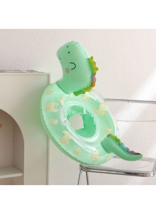 INS Children's Swimming Ring Thickened Cute Dinosaur Pants Ring Baby Seat Ring Sponge Base Ring With Handle-Outer Diameter After Inflation:Suitable For 1-4 Years Old Use-Inside Diameter After Inflation:Space Bear Sponge Underpants Circle