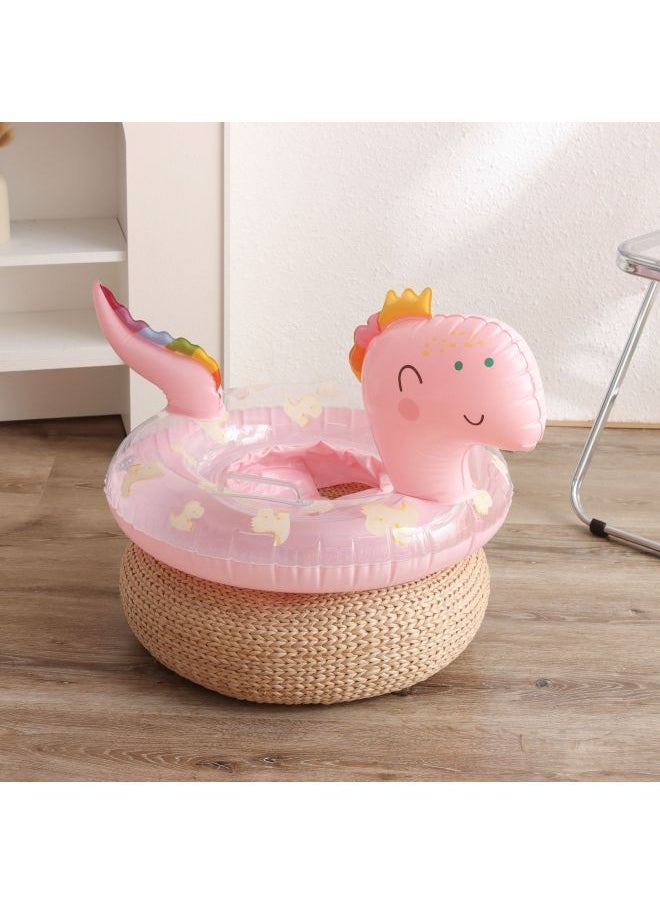 INS Children's Swimming Ring Thickened Cute Dinosaur Pants Ring Baby Seat Ring Sponge Base Ring With Handle-Outer Diameter After Inflation:Suitable For 1-4 Years Old Use-Inside Diameter After Inflation:Space Bear Sponge Underpants Circle