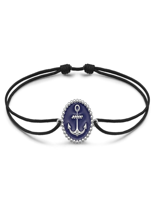 JENDEAR SHINE Anchor Anklet for Women 925 Sterling Silver Charm Anklet, Handmade Rope Chain Waterproof and Adjustable, Ladies Summer Beach Anklet Jewelry - Image 1