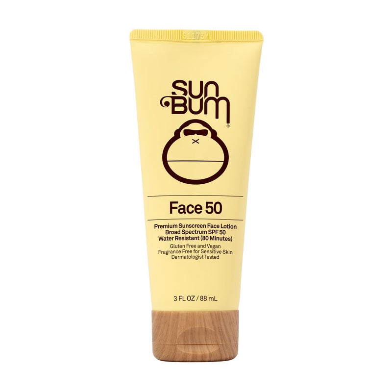 Sun Bum لوشن واقي شمس صن بوم الأصلي SPF 50 للوجه - واقي شمس مرطب واسع الطيف مع فيتامين E - خالي من العطور - حجم السفر - 3 أونصات - Image 1