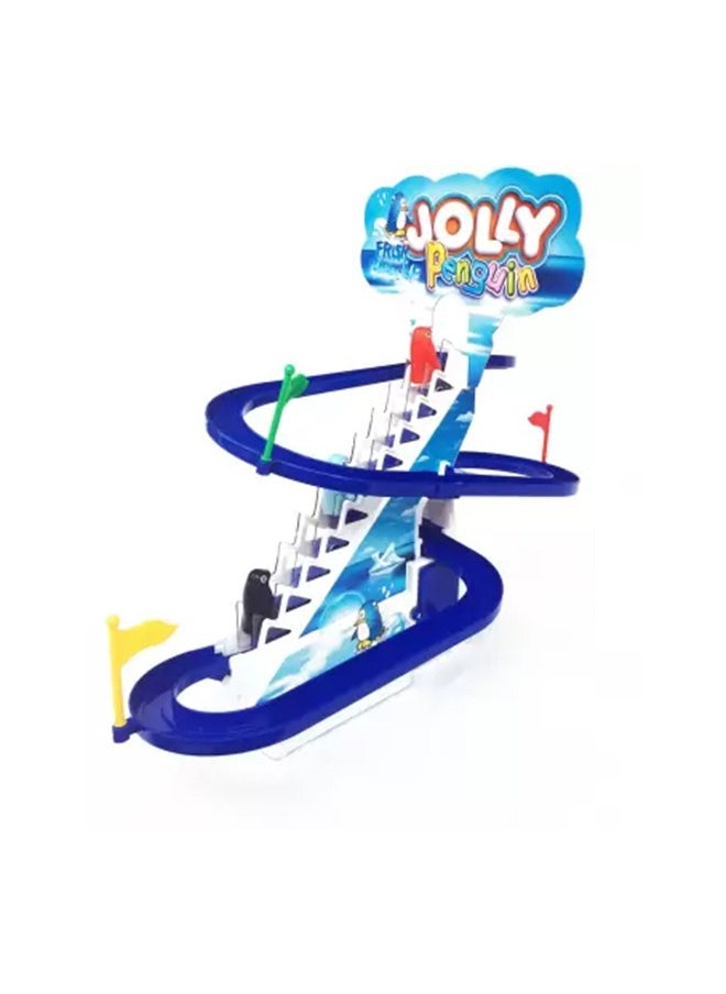 Toy Box Electric Penguins Stair Climb Track Toy Helps Color Recognition Multicolored For 3+ Years Kids  - Image 5