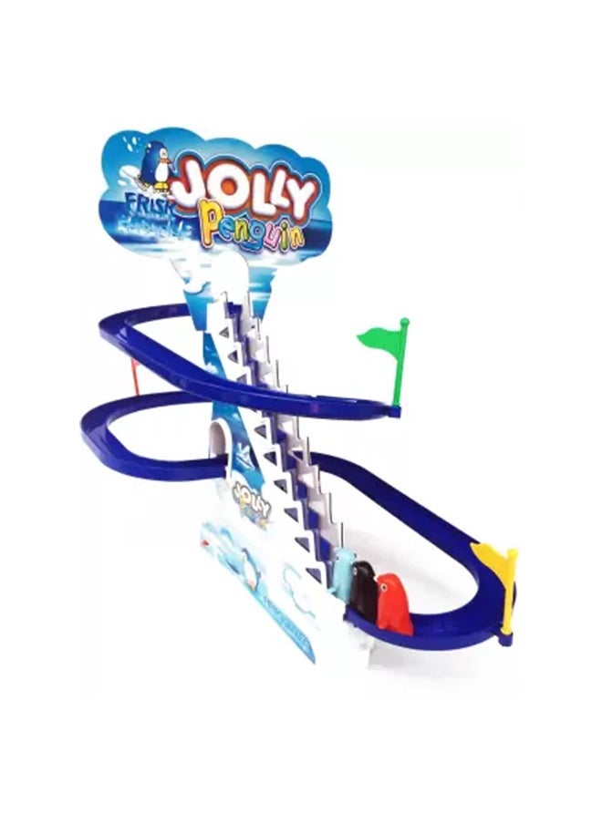Toy Box Electric Penguins Stair Climb Track Toy Helps Color Recognition Multicolored For 3+ Years Kids  - Image 4