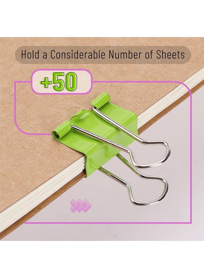 Mr. Pen - Colored Binder Clips, 0.75”, 100 Pack, Small Binder Clips, Mini Binder Clips, Small Binder Clips 3/4 Inch, Clips Office Supplies, Binder Clips Small Size, Colorful Binder Clips - Image 4
