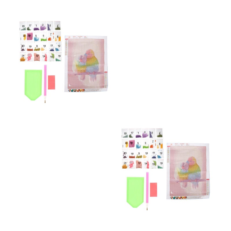 🏠 مجموعة رسومات ألماسية بنمط ط ر للديكور المنزلي 2 قطع - Image 1