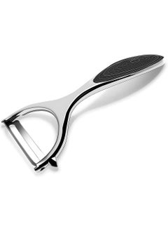 YOUGE Peeler Silver, Vegetable Peeler for Kitchen, Potato Peelers for Fruit Straight Blade, Durable Non-Slip Handle, Y shape  - Image 1