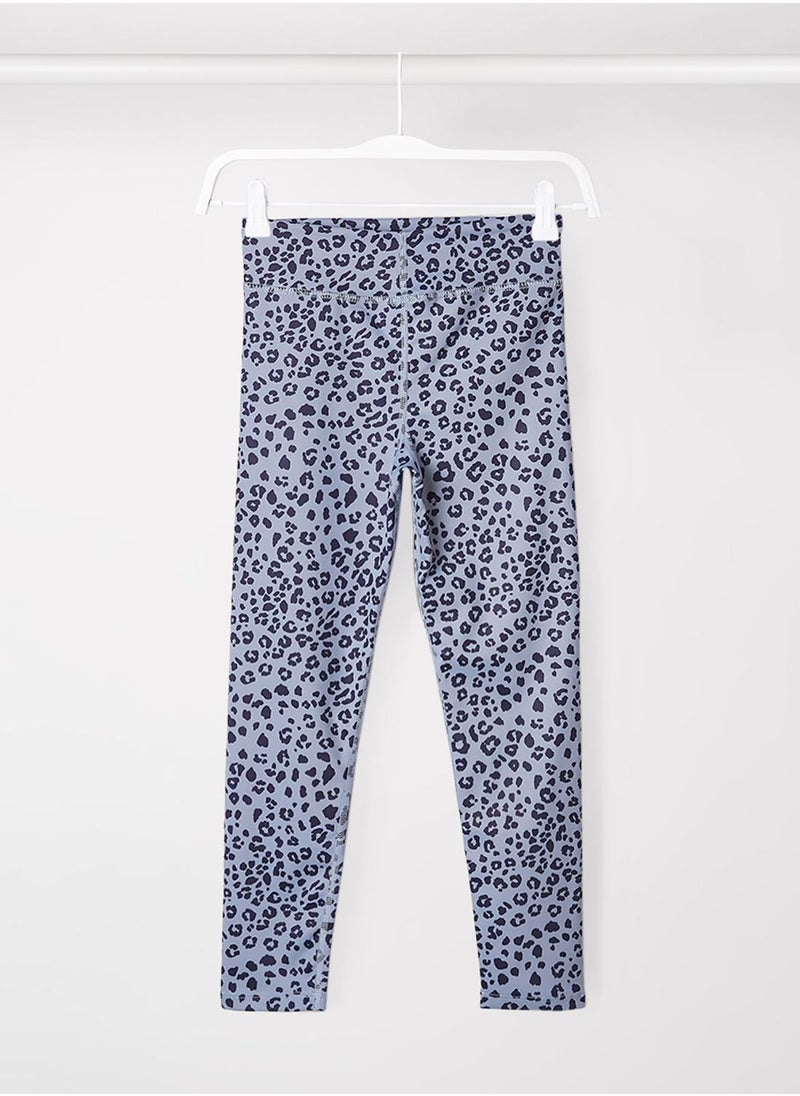 MANGO - Kids Leopard Print Leggings - Image 1