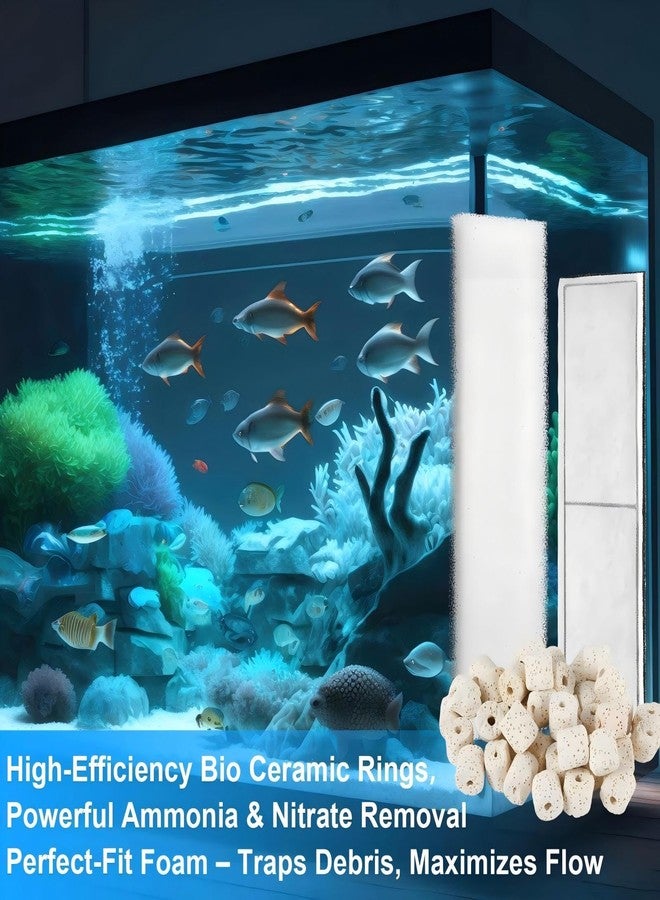 Threlaco مجموعة وسائط ترشيح تحت الماء من ثريلاكو، 15 قطعة، متوافقة مع فلتر فلوفال U4، تتضمن 4 حصائر إسفنجية بيولوجية، و4 قطع من البولي/الكربون، وحلقة بيولوجية 500 غرام، و4 أكياس شبكية، وعبوتين من الشحوم، بالإضافة إلى مجموعة صيانة واستبدال وسائط الترشيح. - Image 5