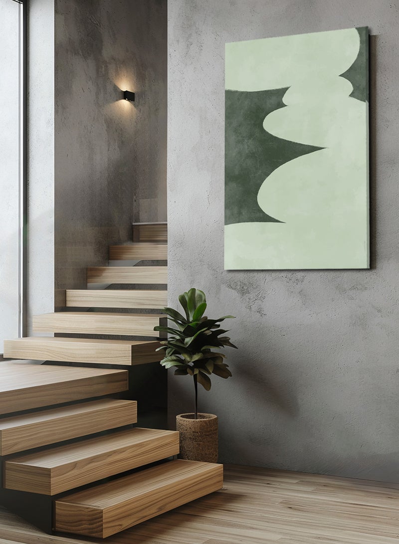 LOWHA Canvas Wall Art Stretched Over Wooden Frame with Abstract Painting - Image 1