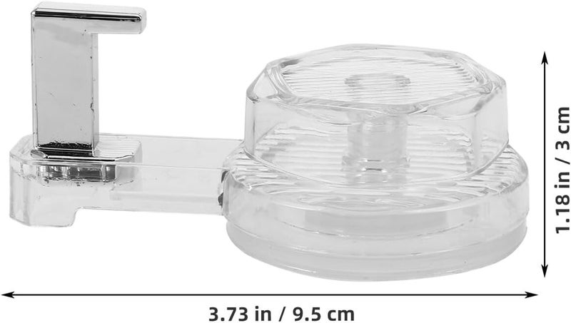 FUOYLOO Strong Suction Cup Hooks Heavy-Duty Plastic Handbag Key Coat Hangers Rotatable for Kitchen Bathroom Shower Wall Organization - Image 2