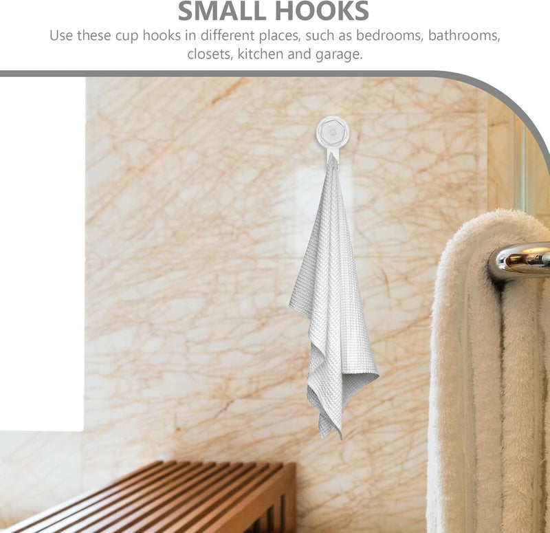 FUOYLOO Strong Suction Cup Hooks Heavy-Duty Plastic Handbag Key Coat Hangers Rotatable for Kitchen Bathroom Shower Wall Organization - Image 3