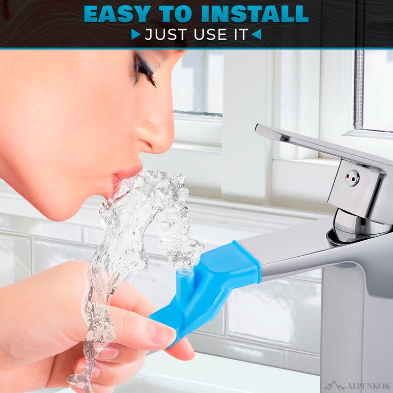 ALPENKOK 3Pcs Sink Extender for Toddlers - Sink Faucet Extender for Toddlers Bath Faucet Cover for Kids Faucet Extender for Sink Bath - Toddler Sink Extender Tub Faucet Cover for Kids Toddler Faucet Extender - Image 5