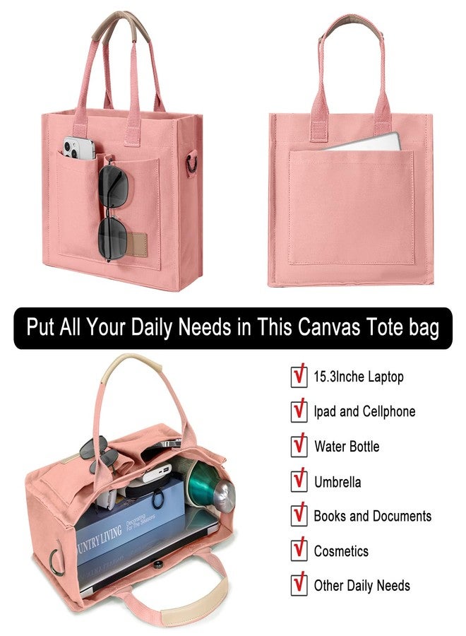 GASSDA Tote Bags for Women Canvas Tote Purse Crossbody Bags with Pockets Top Handle Shoulder Handbags Satchel Bags for Work - Image 4