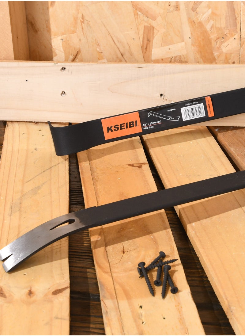 Bar Utility Pry Bar -Hand Crow Bar Tool, Remove Nails, Pry Apart Wood Joints, Lift Heavy Objects, Perfect Tool for Prying, Scraping, Lifting, Pulling, Construction and Carpentry, Demolition Work.