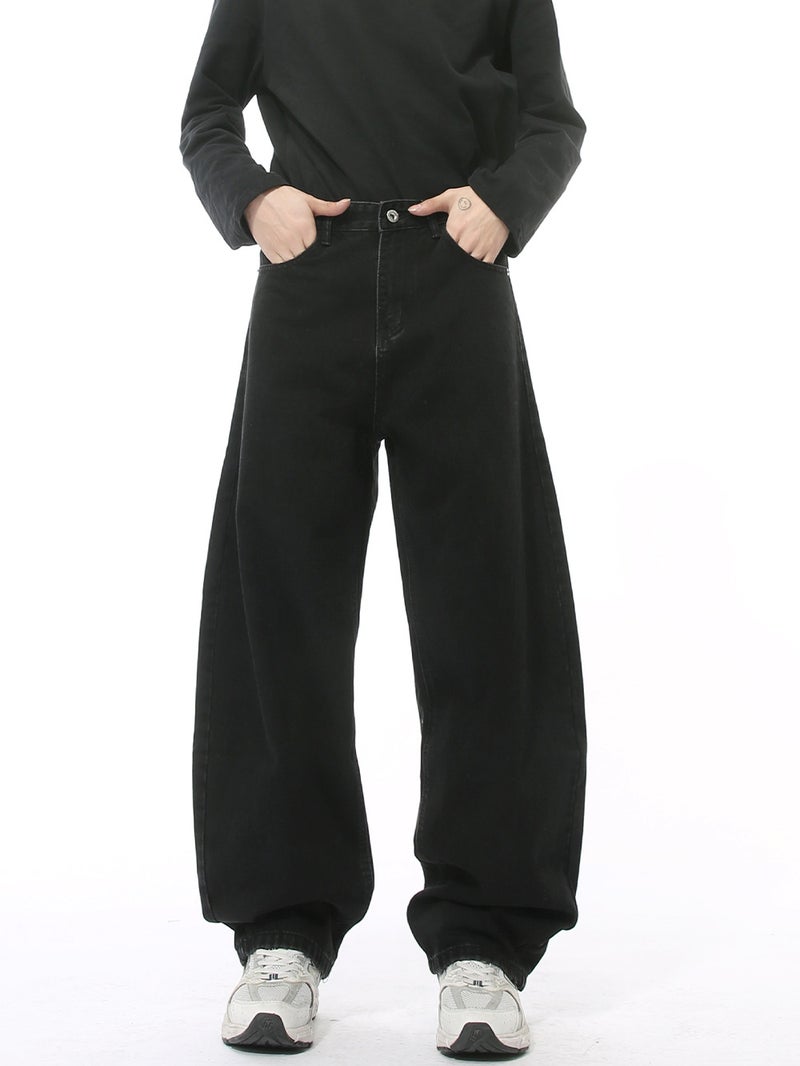 Mtlclothes Men'S Clothing | Multi-Color American Retro Distressed Washed Scimitar Jeans Casual Wide-Leg Pants - Image 4